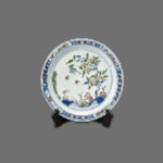 中国陶磁器買取情報 南京赤絵 猿鹿花鳥文 大明成化年製皿