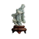 玉器買取情報 翡翠 女士官 立像