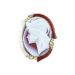 カメオ買取情報｜シェル ストーン マルチカラー ブローチ