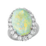 ホワイト オパール ダイアリング