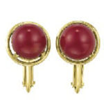 珊瑚 イヤリング