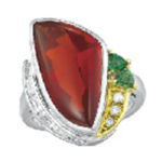 オパール ガーネット リング