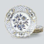 マイセン リッチオニオン 透し皿5枚