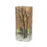 ドーム 冬景色文 花瓶