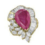 ルビー7ct ダイヤモンド リング