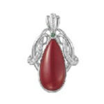 血赤珊瑚 ダイヤモンド ペンダント