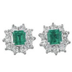 エメラルド ダイアモンド ピアス