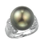 黒蝶真珠 ダイヤリング