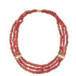 珊瑚 3連ネックレス