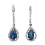 ブルー サファイア ピアス