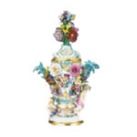 マイセン 花文 ポプリポット