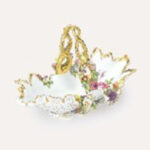 マイセン 花文アップリケ バスケット