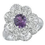 パープル サファイア ダイヤリング