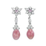 コンクパール ダイヤピアス