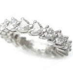 ハートシェイプ エタニティリング