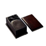 明代 端石花中君子硯