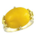 琥珀 ｋ18リング