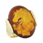 琥珀 インタリオリング