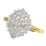 メレダイヤ2.1ct イエローゴールド リング