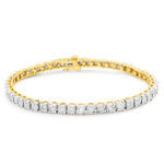ダイヤ3.2ct イエローゴールド ブレスレット