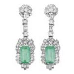 エメラルド ダイアモンド ピアス