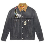 グッチ　ロゴ デニム ジャケット