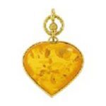 琥珀ｋ18 ペンダント