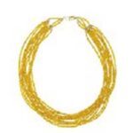 琥珀12連 ネックレス