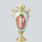 ミントン パテ・ シュール・パテ 女神と天使文飾り壺