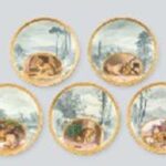 ミントン 犬文 皿6点