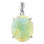 ホワイト オパール ペンダント