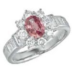 パパラチア サファイア ダイヤリング