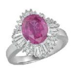 ピンク サファイア ダイヤリング