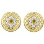 イエロー サファイア ダイヤピアス