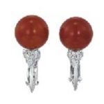 血赤珊瑚 ピアス
