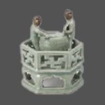 青磁龍泉窯 太鼓置物