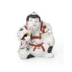 柿右衛門 色絵付 弁慶人形