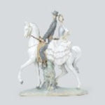 リヤドロ 馬上の恋人 H44cm