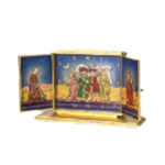 IMHOF エマイユ 置時計