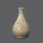 李朝 羽衣文徳利