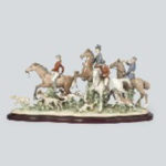 リヤドロ 狩りの朝 H38×W78cm