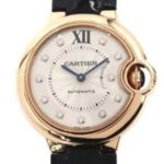 バロンブルー WE902036 ピンクゴールド シルバー文字盤 ダイヤベゼル