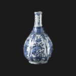 古染付 芙蓉手花文 瓶