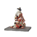 野口園生 色絵付 人形