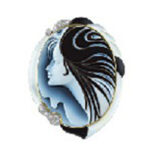 ストーン マルチカラー ブローチ