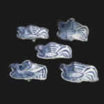 古染付 鳳凰型 向付5点