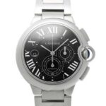 バロンブルー クロノグラフ W6920025 ステンレス ブラック文字盤