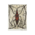 ベルナールビュッフェ 昆虫リトグラフ