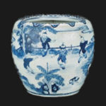 清代 青花 人物文