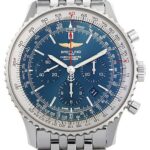 ナビタイマー 01 A017C89NP ステンレス ブルー文字盤